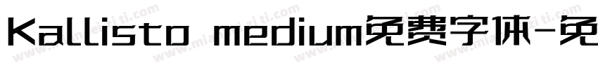 Kallisto medium免费字体字体转换